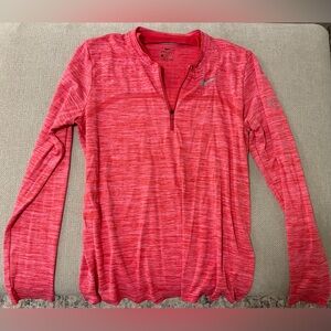Nike Dri Fit Golf Neon Pink Half Zip Pullover Size Large